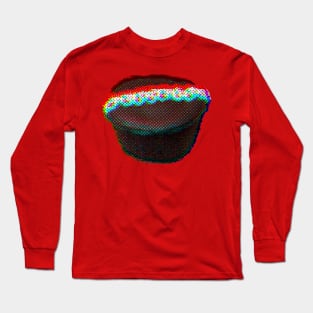 Chocolate Cupcake Snack Glitch Long Sleeve T-Shirt